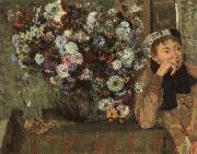 Edgar Degas Woman with Chysanthemums Germany oil painting artist